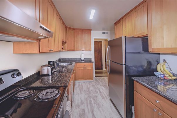 Interior, Kitchen, Wood Texture Flooring