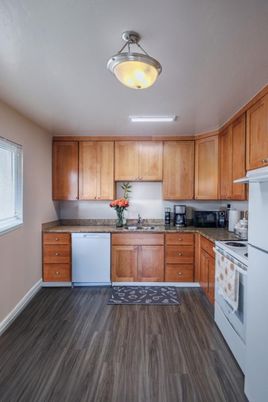 Interior, Kitchen, Wood Texture Flooring