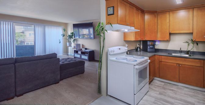 Interior, Kitchen, Living room, Wood Texture Flooring