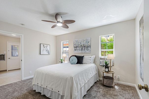 Bedroom, Interior, Recessed Lighting