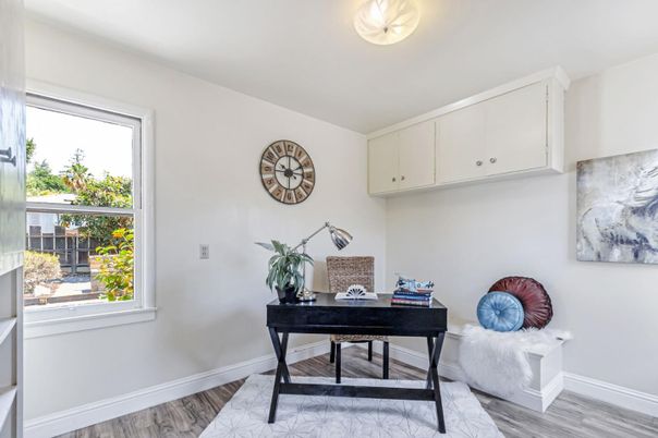 Home Office, Interior, Wood Texture Flooring