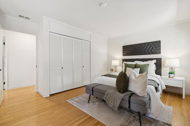 Bedroom, Interior, Wood Texture Flooring