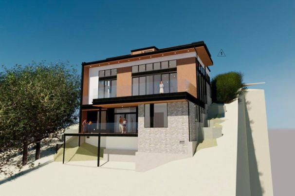 Exterior, Facade, Modern