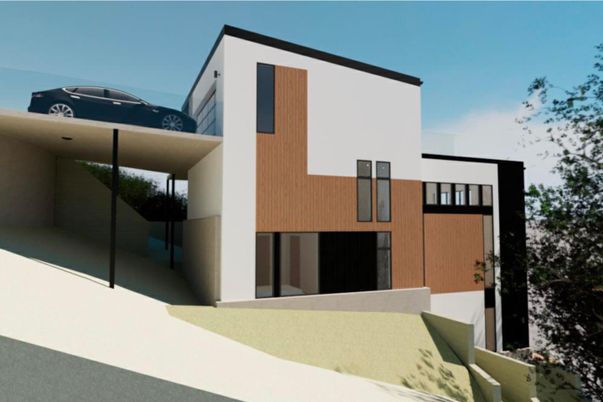 Exterior, Facade, Modern