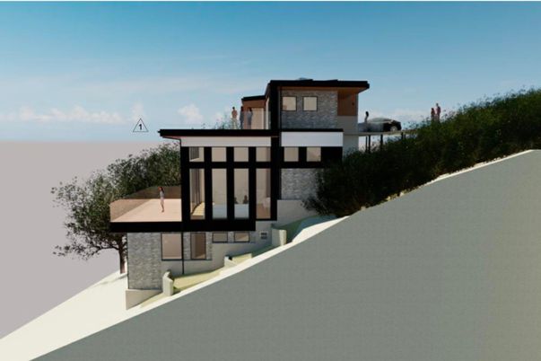 Exterior, Facade, Modern