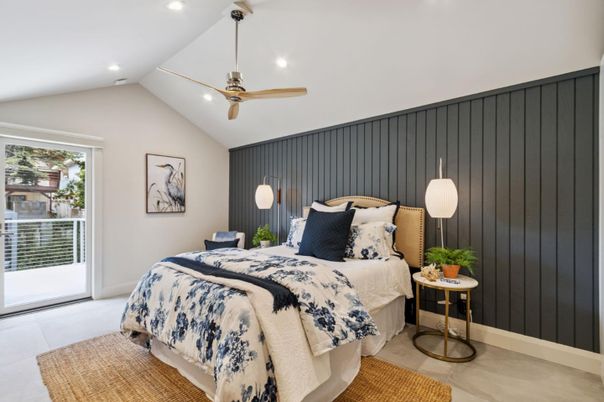 Bedroom, Interior, Pendant Lights, Recessed Lighting