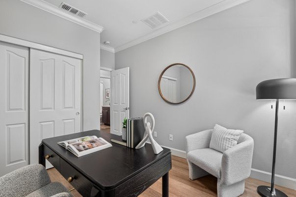 Home Office, Interior, Wood Texture Flooring