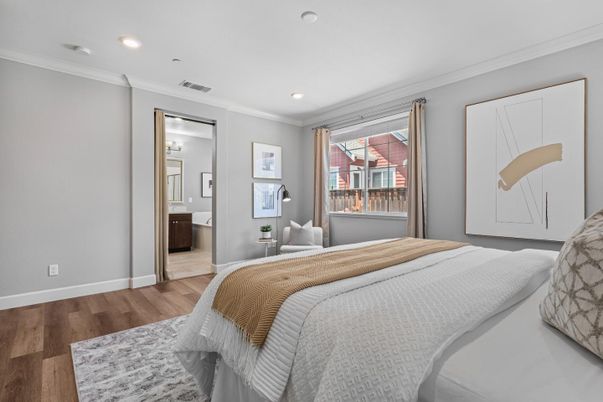 Bathroom, Bedroom, Interior, Recessed Lighting, Wood Texture Flooring