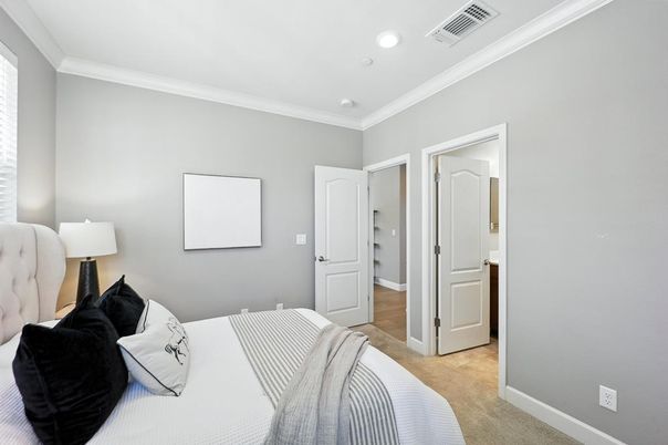 Bedroom, Interior, Recessed Lighting