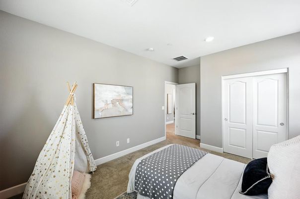 Bedroom, Interior, Recessed Lighting
