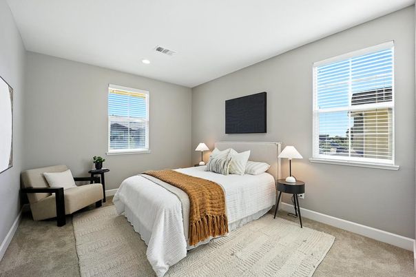Bedroom, Interior, Recessed Lighting