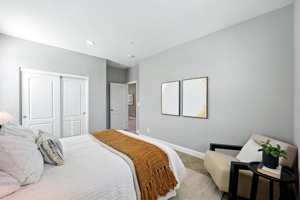 Bedroom, Interior, Recessed Lighting