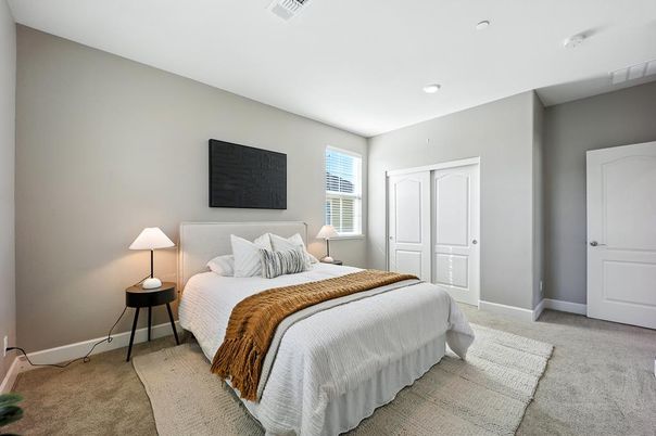 Bedroom, Interior, Recessed Lighting