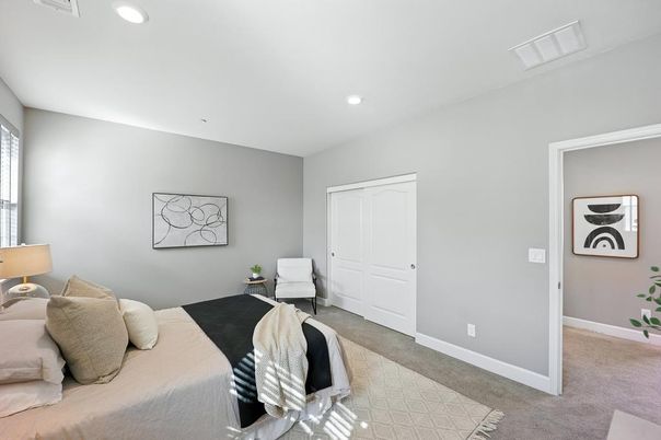 Bedroom, Interior, Recessed Lighting