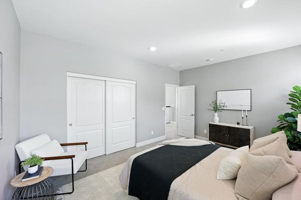 Bedroom, Interior, Recessed Lighting