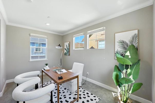 Home Office, Interior, Recessed Lighting