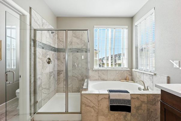 Bathroom, Glass Shower, Interior, Marble Walls