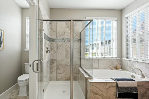 Bathroom, Glass Shower, Interior, Marble Walls