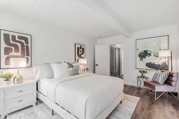 Bedroom, Interior, Wood Texture Flooring