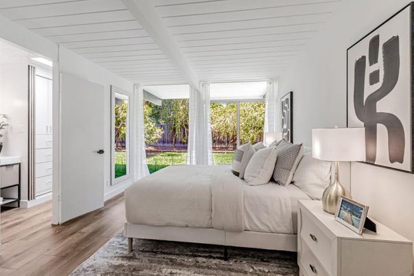 Bedroom, Interior, Wood Texture Flooring