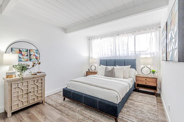 Bedroom, Interior, Wood Texture Flooring