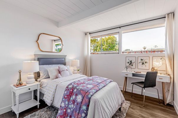 Bedroom, Home Office, Interior, Wood Texture Flooring