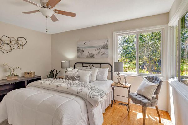 Bedroom, Interior, Wood Texture Flooring
