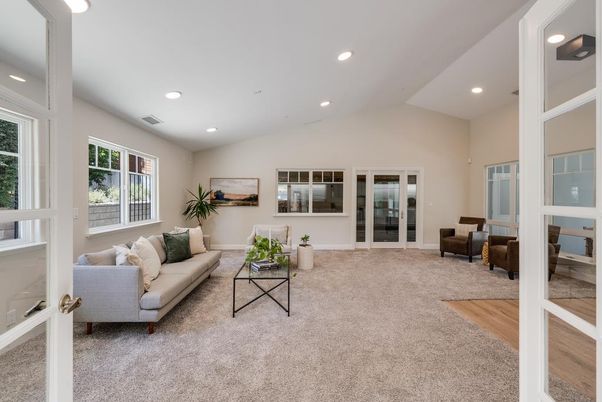 Interior, Living room, Recessed Lighting