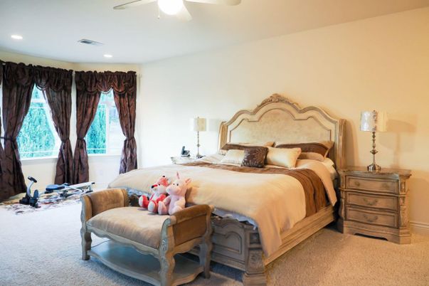 Bedroom, Interior, Recessed Lighting