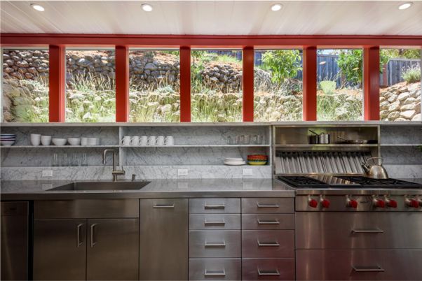Interior, Kitchen, Recessed Lighting, Stainless Steel Appliances