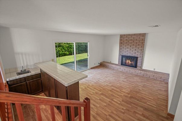 Fireplace, Interior, Wood Texture Flooring