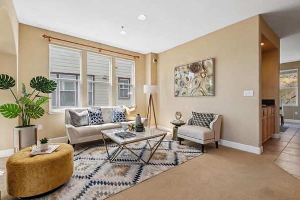 Interior, Living room, Recessed Lighting