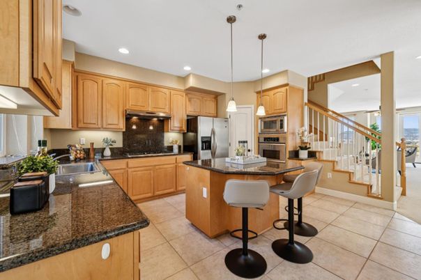 Interior, Kitchen, Pendant Lights, Recessed Lighting, Stainless Steel Appliances