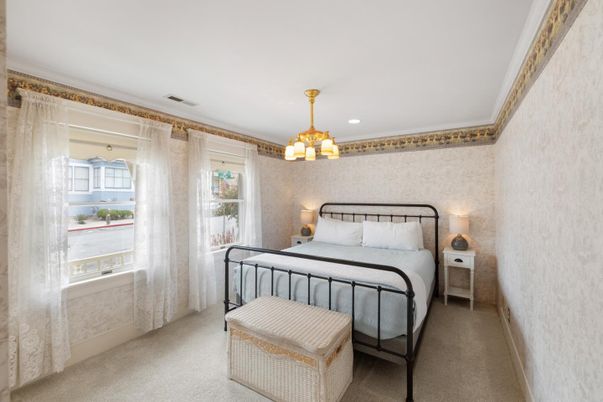 Bedroom, Chandelier, Interior, Recessed Lighting