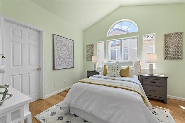 Bedroom, Interior, Wood Texture Flooring