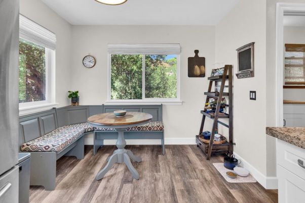 Dining room, Interior, Wood Texture Flooring