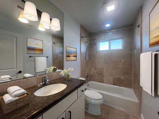 Bathroom, Interior, Recessed Lighting