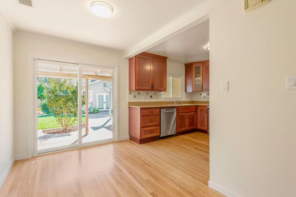 Interior, Kitchen, Wood Texture Flooring