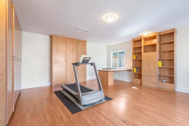 Fitness Equipment, Interior, Wood Texture Flooring