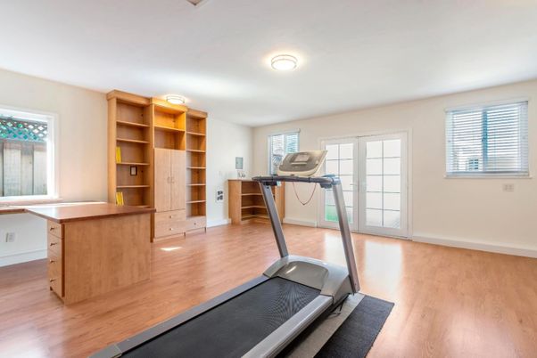 Fitness Equipment, Interior, Wood Texture Flooring