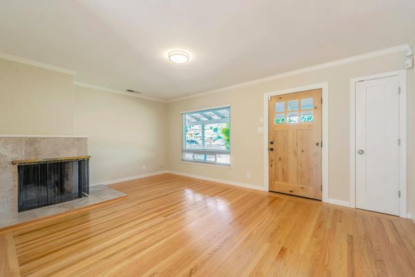 Empty room, Fireplace, Interior, Wood Texture Flooring