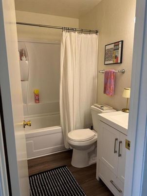 Bathroom, Interior, Wood Texture Flooring