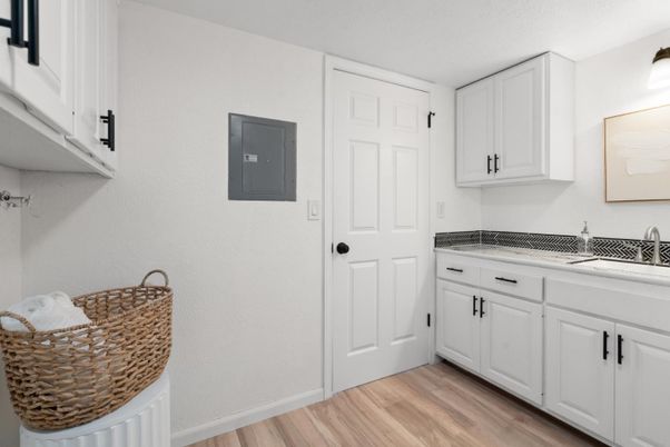 Interior, Kitchen, Wood Texture Flooring