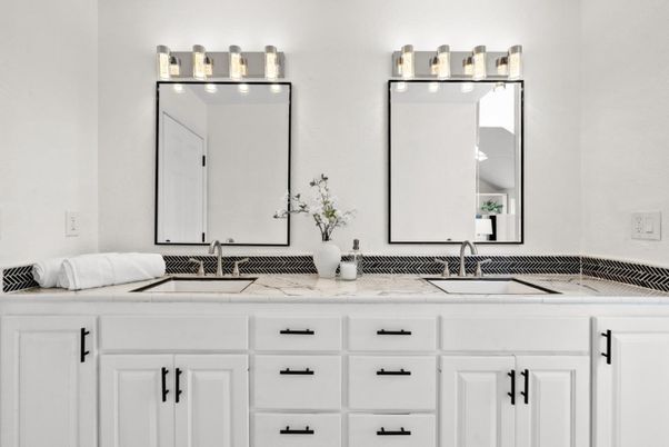 Bathroom, Dual Sink Vanities, Interior, Tile Countertops