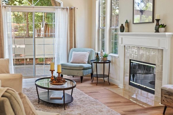 Fireplace, Interior, Wood Texture Flooring