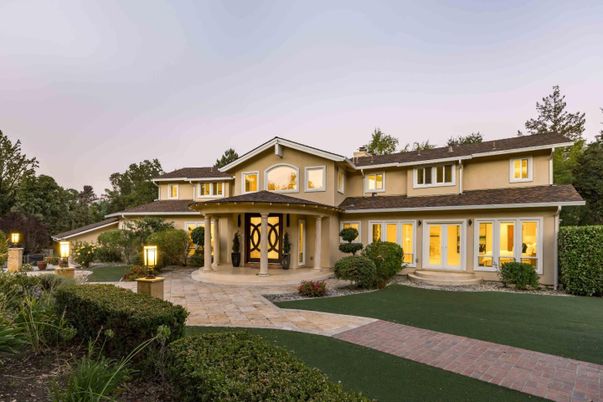 Backyard, Exterior, Facade, Mediterranean