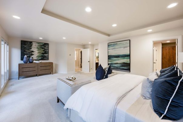 Bedroom, Interior, Recessed Lighting