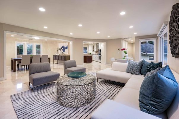 Dining room, Interior, Living room, Recessed Lighting