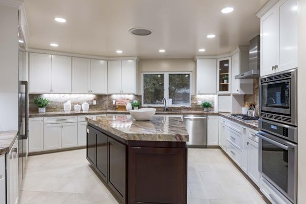 Interior, Kitchen, Recessed Lighting, Stainless Steel Appliances