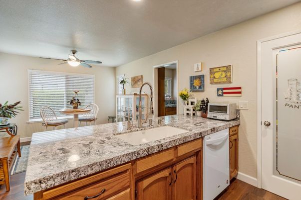 Interior, Kitchen, Wood Texture Flooring